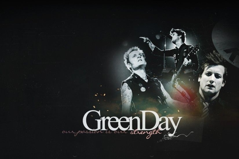 3840x2160 Wallpaper green day, band, letters, concert, faces
