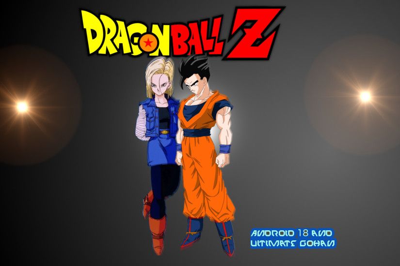 Android 18 and Ultimate/Mystic Gohan Wallpaper by DragonsWarth18 .