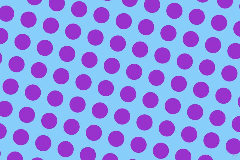 wallpaper spots polka dots blue purple light sky blue dark orchid #87cefa  #9932cc 345