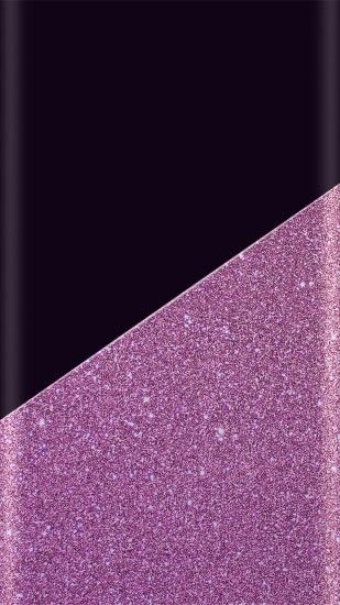 Purple sparkle and black wallpaper