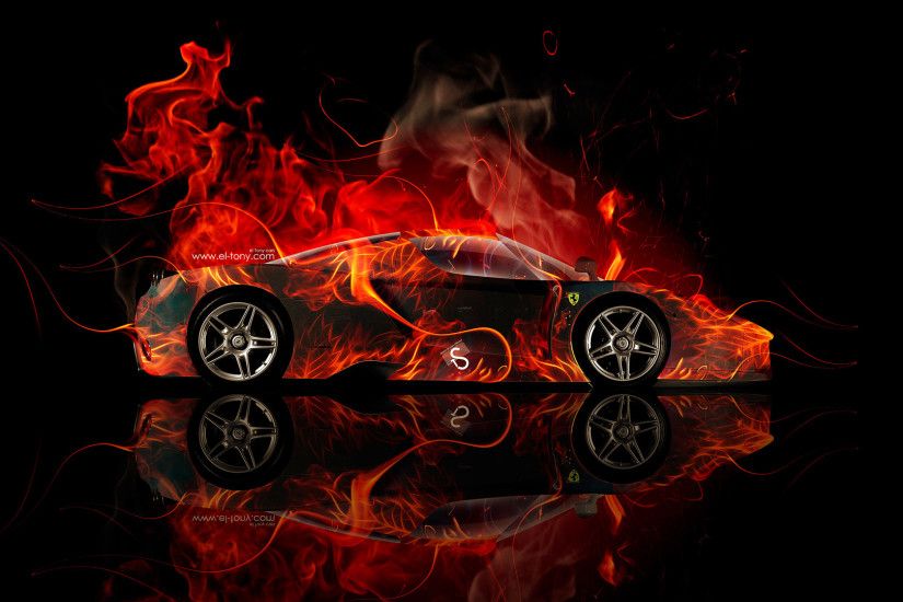 Ferrari-Enzo-Side-Fire-Abstract-Car-2014-HD-