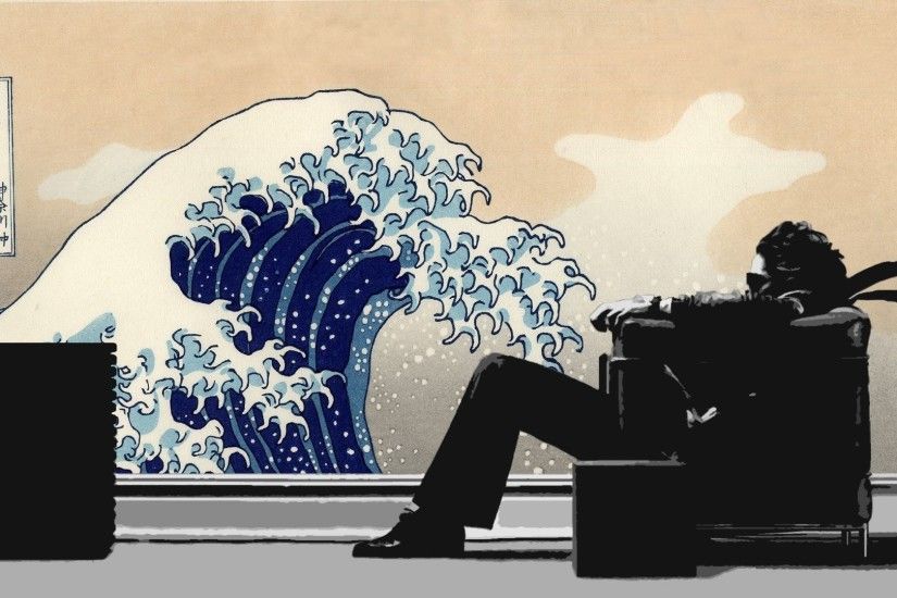 Hitachi Maxell, The Great Wave off Kanagawa