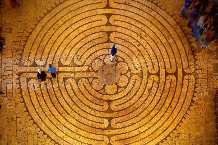 Labyrinth Chartres Cathedral France [1920 Ã 1080] ...