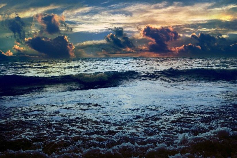 Sea Ocean Waves Landscape Wallpaper Nature Scenes