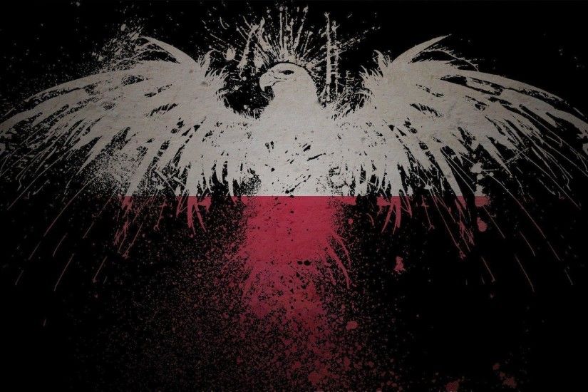 Eagles flags Polish Poland artwork White Eagle wallpaper .