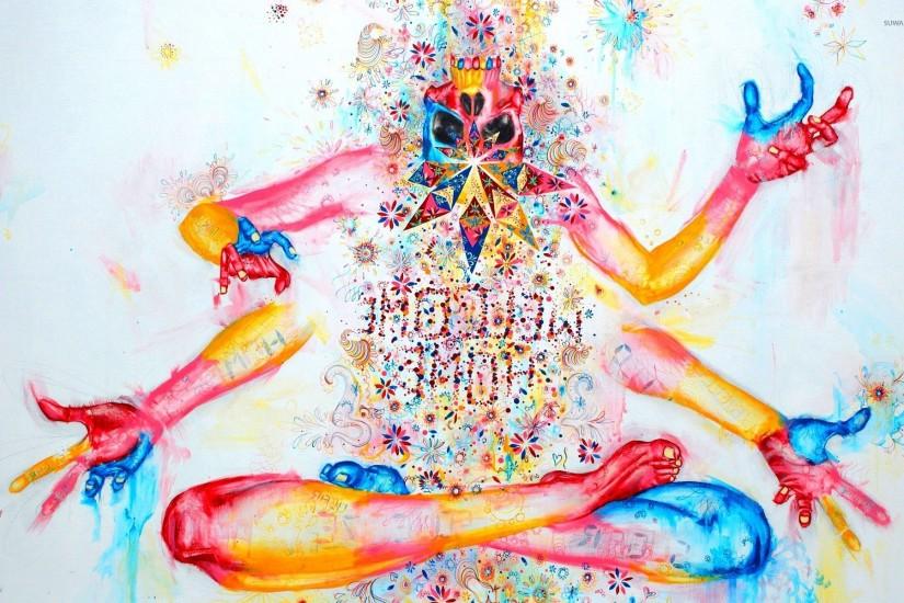 Colorful meditation wallpaper 1920x1200 jpg