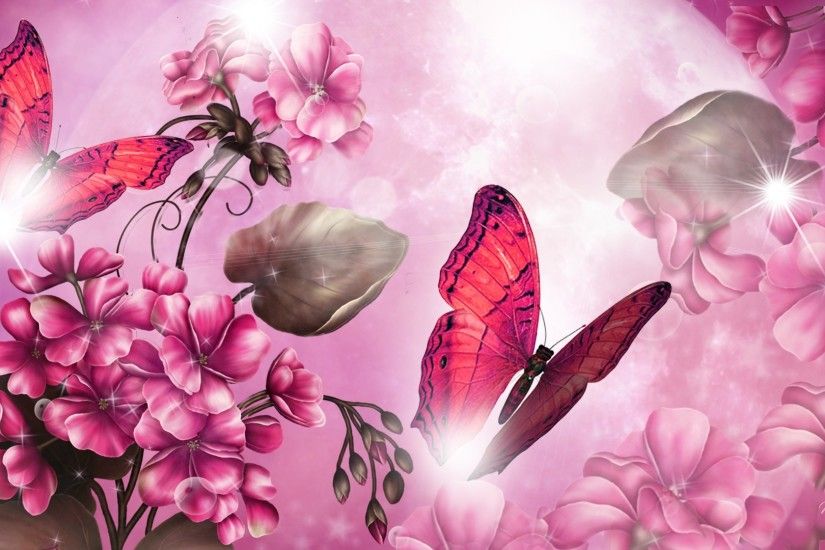 Pink Butterfly Wallpaper Images