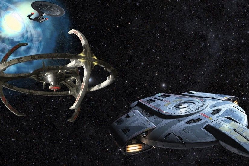 DEEP SPACE NINE Star Trek futuristic television sci-fi spaceship (12 .