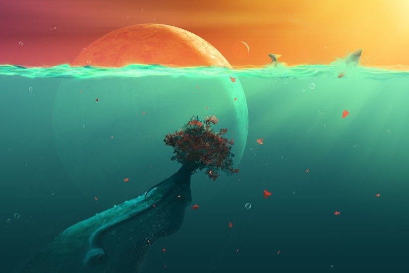 Deep Ocean Desktop Wallpaper.