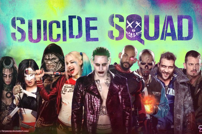 Movie - Suicide Squad Killer Croc Joker Harley Quinn Deadshot Wallpaper