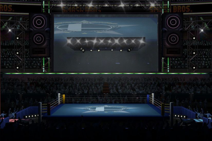 ... SSBB Stages - SmashU Boxing Ring (WIP) by DSX8
