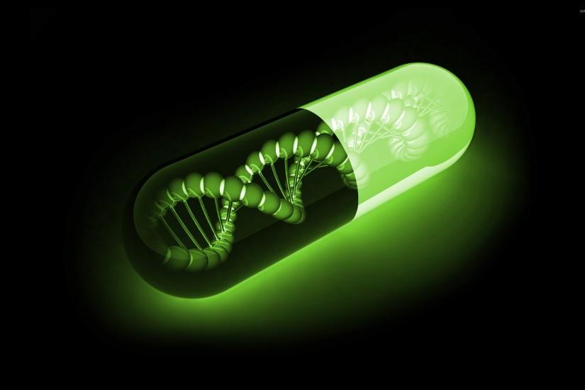 DNA in a capsule wallpaper 2560x1600 jpg