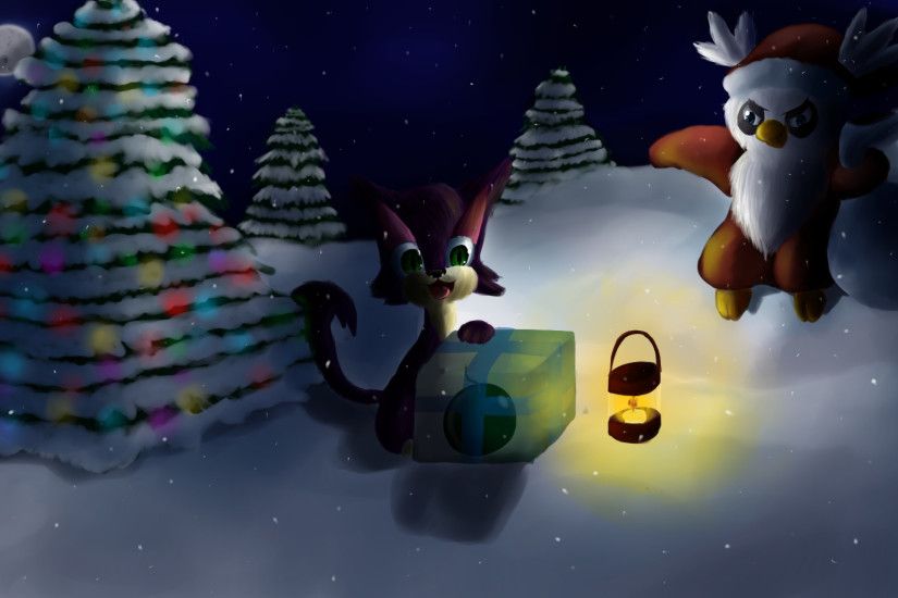 ... Bad Santa ~Christmas Pokemon Wallpaper~ by Chicorii