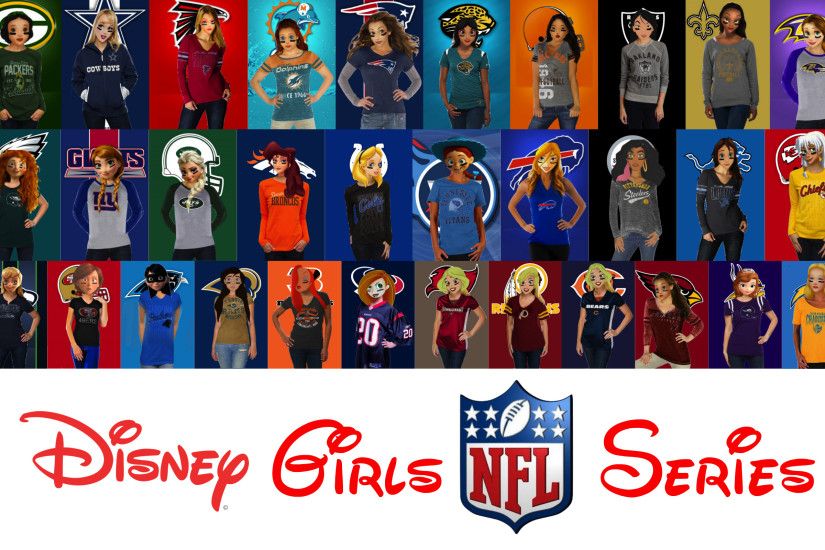All Nfl Teams Wallpaper Disney girls nfl series poster