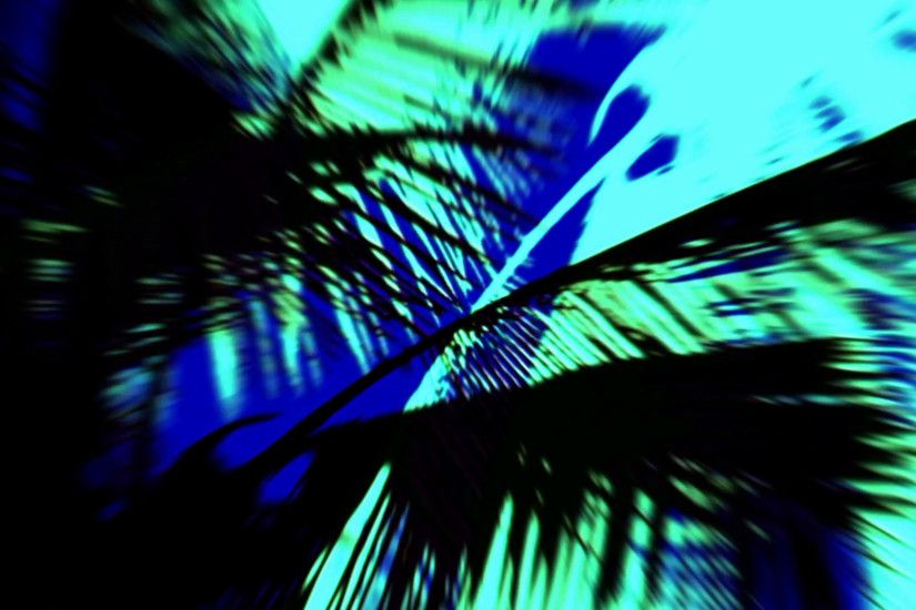 Trippy Club Visuals with Colorful Palm Tree Leaves Motion Background -  VideoBlocks