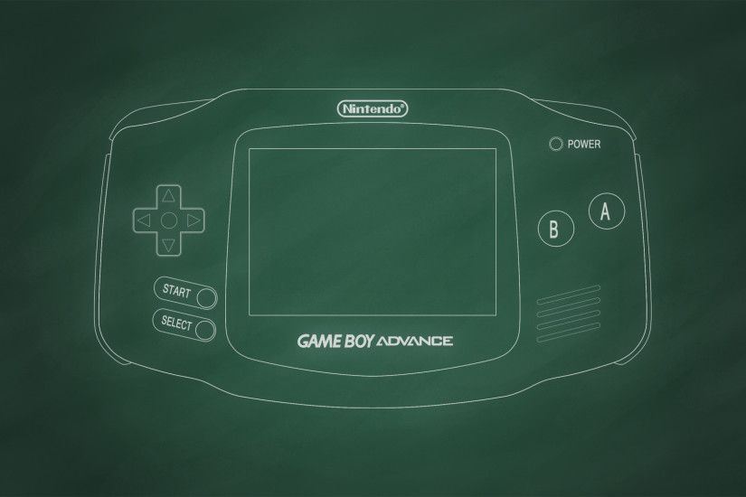 ... Game Boy Advance [Chalkboard] by BLUEamnesiac