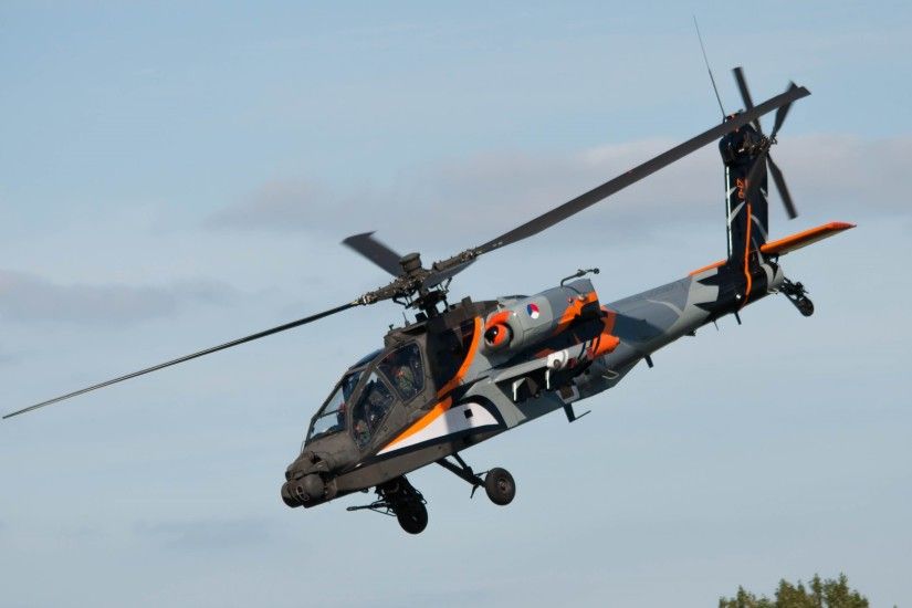 4K HD Wallpaper: Helicopter Apache Demo Flight
