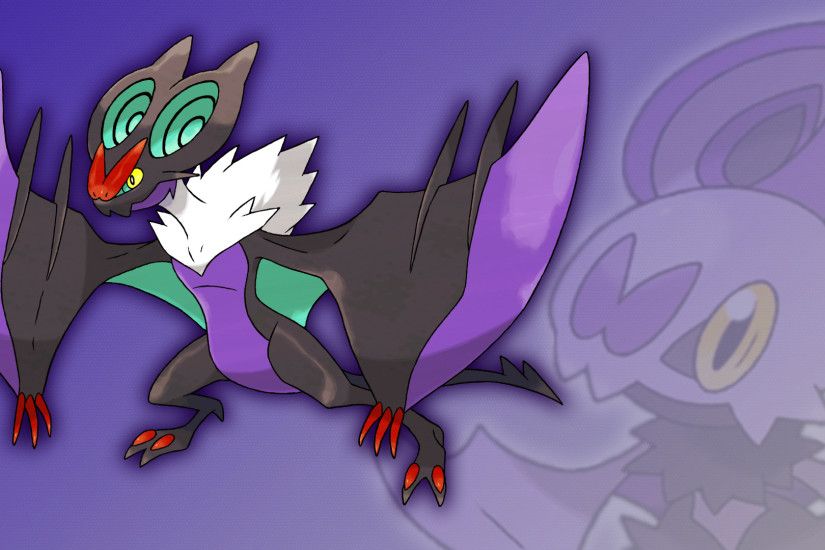 Noibat and Noivern Wallpaper by Glench