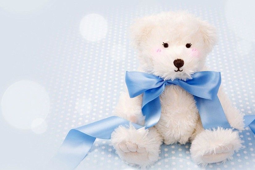 Blue cute teddy bear wallpapers - photo#9