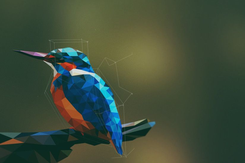 Kingfisher in 3D format