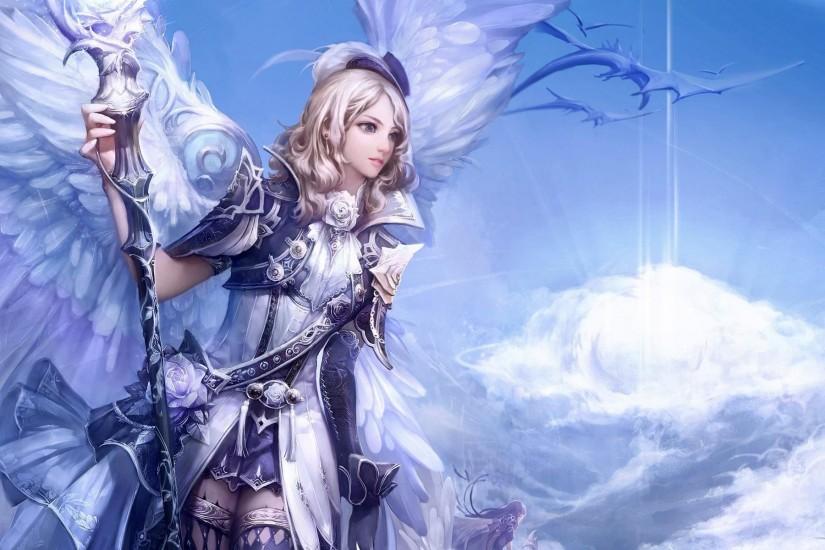 Anime Angel Warriors Wallpaper