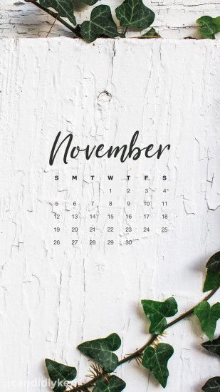 Ivy painted white fence November calendar 2017 wallpaper you can download  on the blog! For