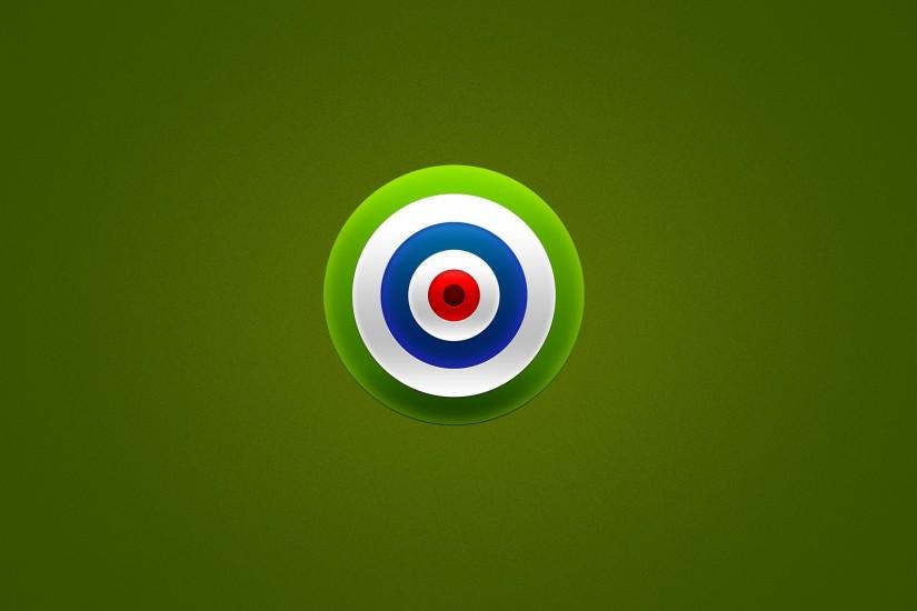 target green circle minimalism