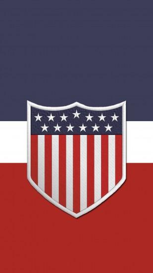 Another US soccer phone wallpaper. Centennial crest this time .