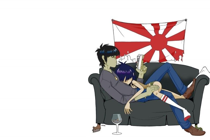 Murdoc and Noodles, from Gorillaz
