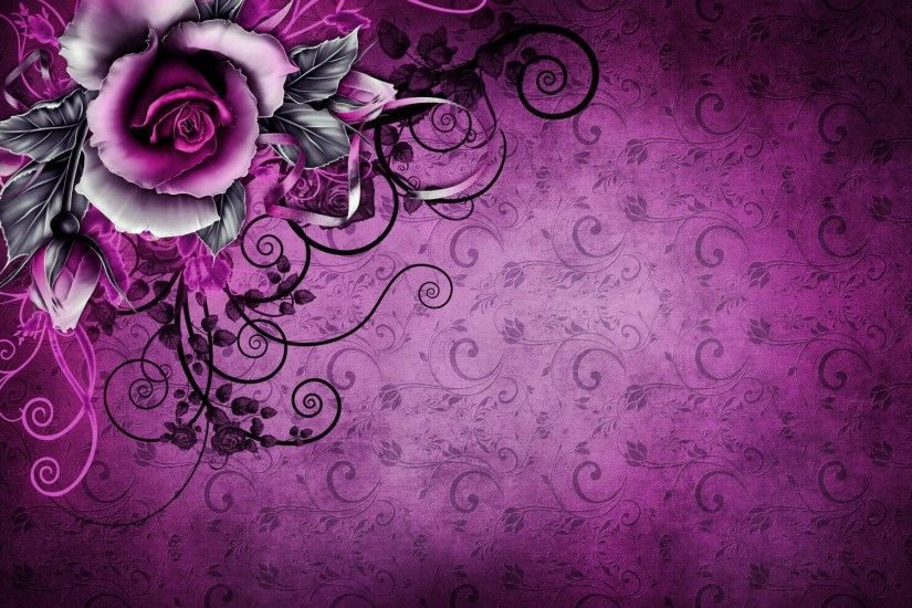 Vintage Rose Abstract Purple wallpapers and stock photos