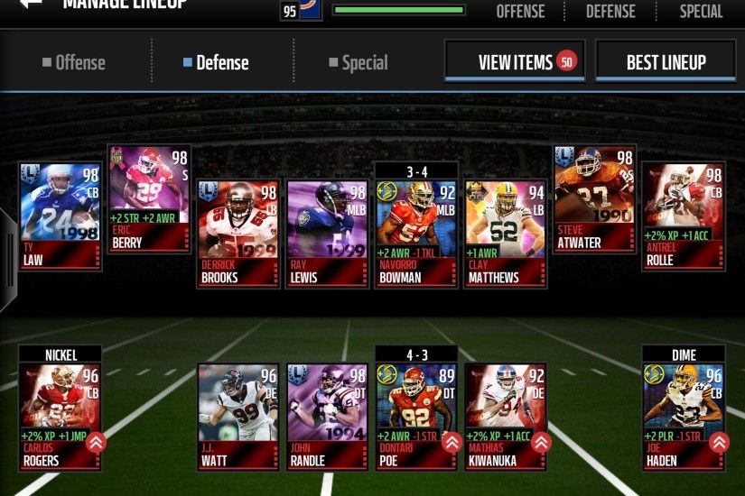 Help me with my BEAST defense... who do I need? - Madden NFL Mobile  Discussion - Madden NFL Mobile - Madden NFL 18 Forums - Muthead