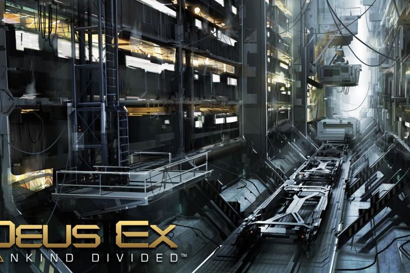 Industrial building in Deus Ex: Mankind Divided wallpaper