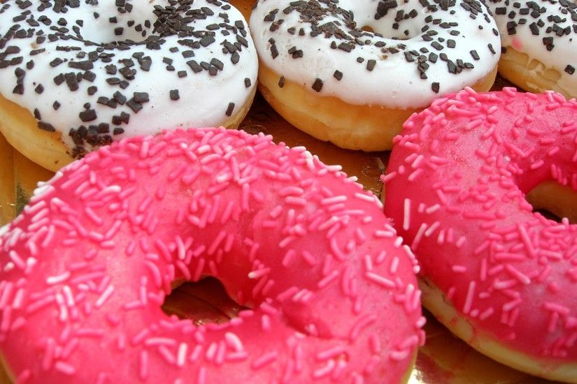 Pink Donuts With Sprinkles