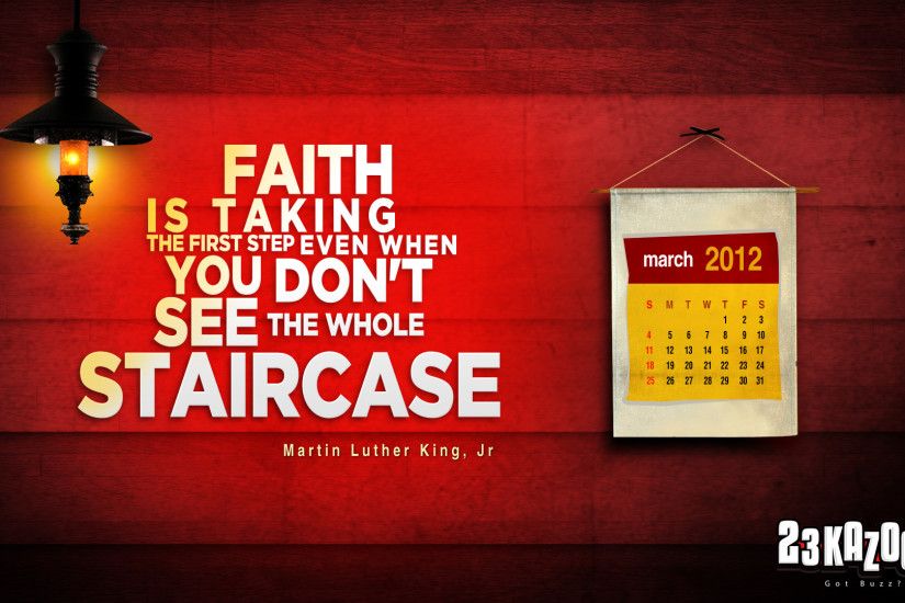 Free March 2012 Desktop Wallpaper Faith is Taking the FIrst Step