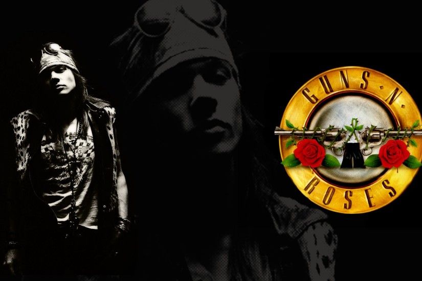 HD Guns Roses Heavy Metal Hard Rock Bands Groups Album Cover Axel Rose Men  Males Logo