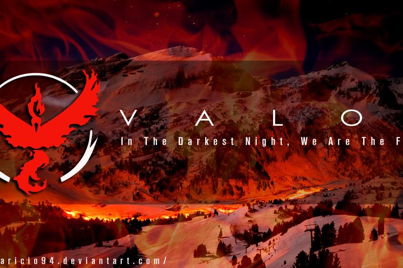 ... Team Red (Valor) - Pokemon Go Wallpaper by Aparicio94