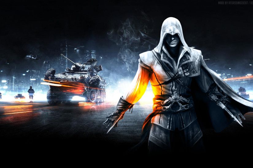 Video Game - Collage Assassin's Creed Battlefield Wallpaper