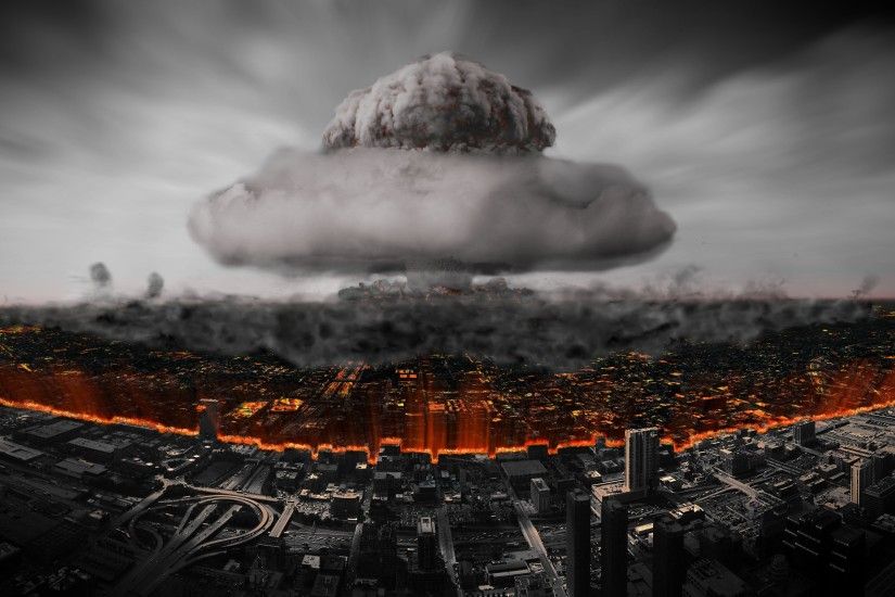 Sci Fi - Apocalyptic Nuclear Blast Explosion Bomb Nuclear Bomb Wallpaper