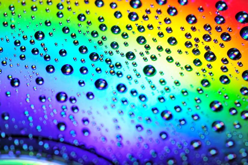 Rainbow Drops Bright Water Wallpaper 1920x1080 | Full HD Wallpapers .