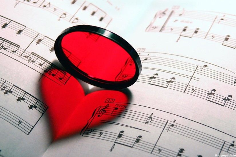 Download: Music Notes Heart Book Shadow