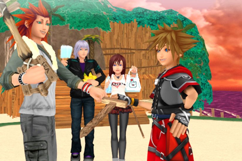 Kingdom Hearts trios images Sora and Lea Practing Keyblade Training with  Riku and Kairi. HD wallpaper and background photos