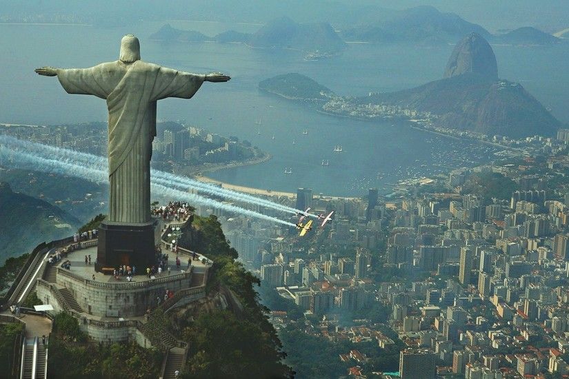 Statue Of God In Rio De Janeiro