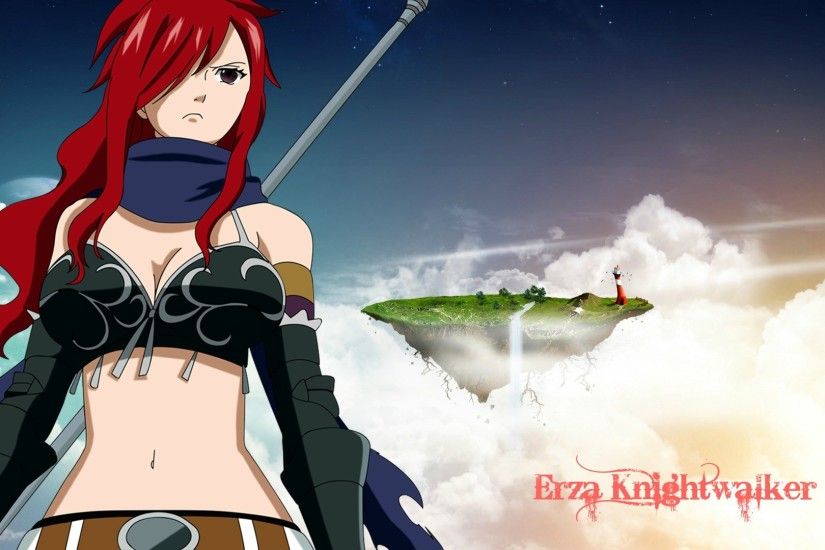 Anime - Fairy Tail Red Hair Erza Knightwalker Wallpaper