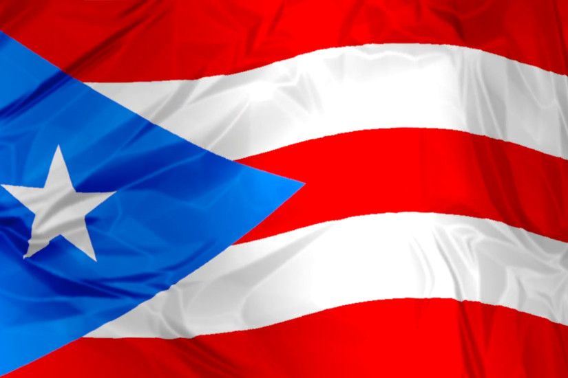Subscription Library 3D waving Puerto Rico flag background red, blue and  white colors, Latin America Caribbean