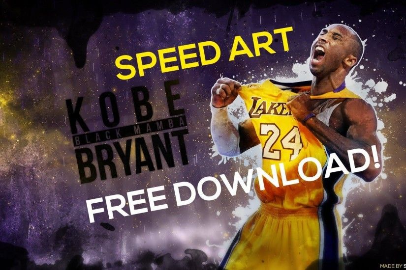 Speed Art | Kobe Bryant Wallpaper - YouTube