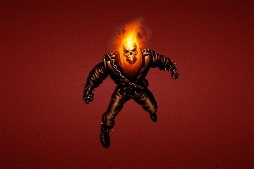 Comics - Ghost Rider Movie Comic Comics Skull Fire Flame Dark Wallpaper