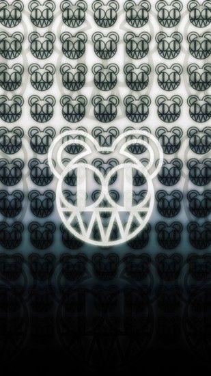 Preview wallpaper radiohead, symbol, background, light, mouse 1440x2560