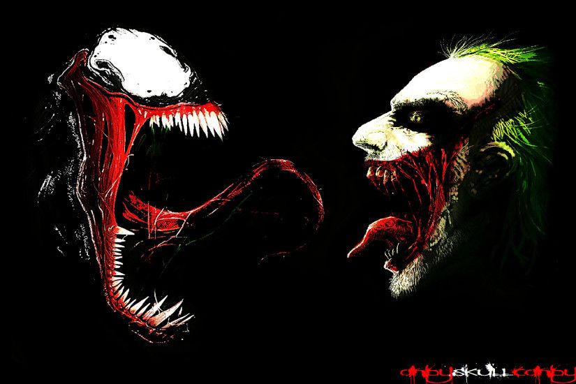 The Clown' Venom vs. Joker by AndySkullCandy