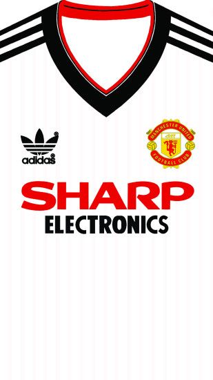 Manchester United Away kit 1982 iphone 5 5s 6 wallpaper