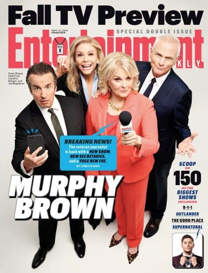 Murphy Brown Hintergrund entitled 'Murphy Brown' (2018) Cast Portraits with  EW. '